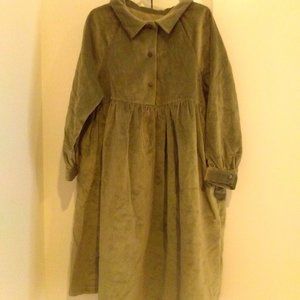 Little creative factory soft green velvet dress size 6Y